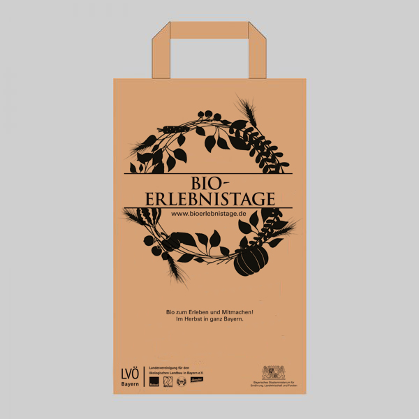 Papiertragetasche Bio-Erlebnistage