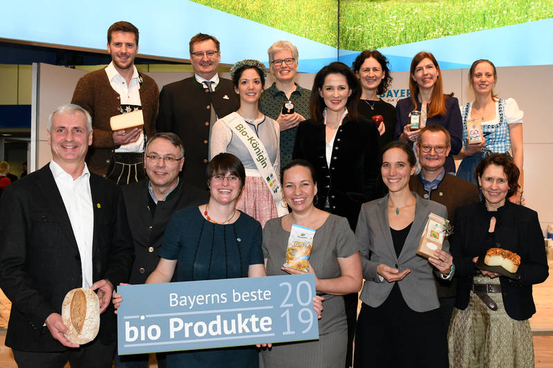 Gruppenbild alle Bayerns Beste Bioprodukte 2019