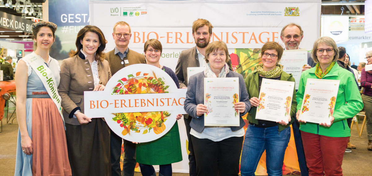 Gruppenbild Schönste Veranstaltung Bio-Erlebnistage 2019